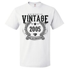 21st Birthday Gift For 21 Year Old 2005 Aged To Perfection T Shirt