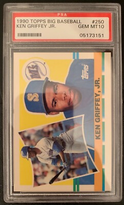 1990 TOPPS BIG BASEBALL KEN GRIFFEY JR #250 PSA 10 GEM MINT POP