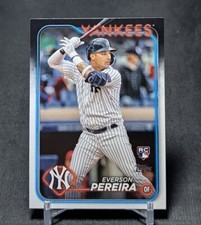 Everson Pereira Rookie RC 2024 Topps Series 2 Baseball Card 461 New York Yankees. rookie card picture