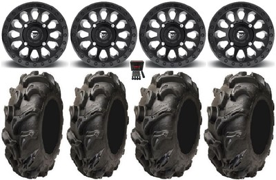 Fuel Vector MB 14'' Wheels 28'' Mega Mayhem Tires Can-Am Renegade Outlander