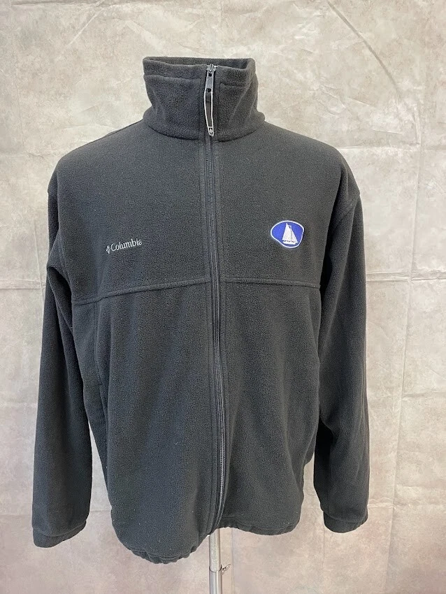 Columbia Men’s Fleece Jacket Full Zip Dark Gray Long Sleeve Size L