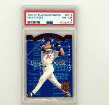 1993 Upper Deck Baseball Complete Platinum Power Set - Mike Piazza PSA 8
