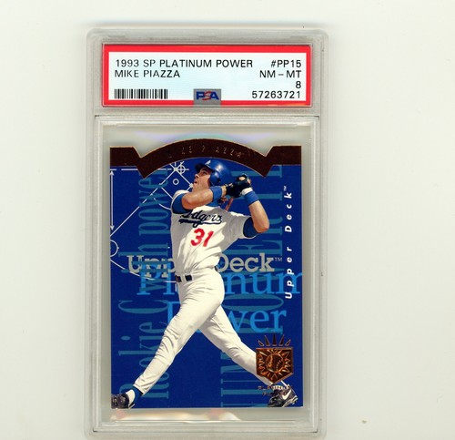 1993 Upper Deck Baseball Complete Platinum Power Set - Mike Piazza PSA 8 - Picture 1 of 3