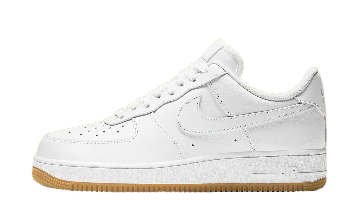 Мужские кроссовки Nike Air Force 1 07 Белый/Бело-коричневая резинка (DJ2739 100)