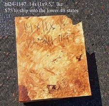 Maple Block Craft wood Maple Burl DIY Craft Wood Bl24-1147