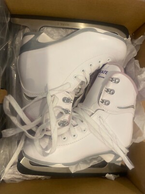 Jackson Ice Skates SoftSkate JS181 size 3 kids (include pink blade covers)