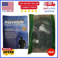 Two-Way Radio Surveillance Earpiece Headset, Black for Radio Communication