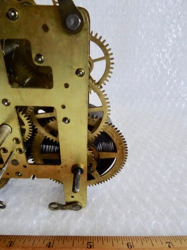 cLOCK MOVEMENT ST BRASS ANTIQUE STEAMPUNK MACHINE AGE INDUSTRIAL DECOR neocurio - Picture 6 of 7
