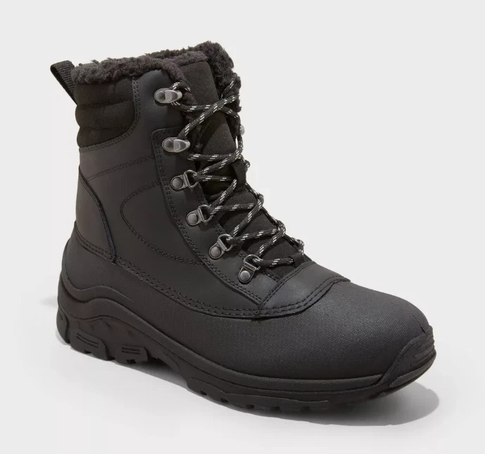 Men's Blaise Waterproof Winter Boots Black - All in Motion - SIZE 10