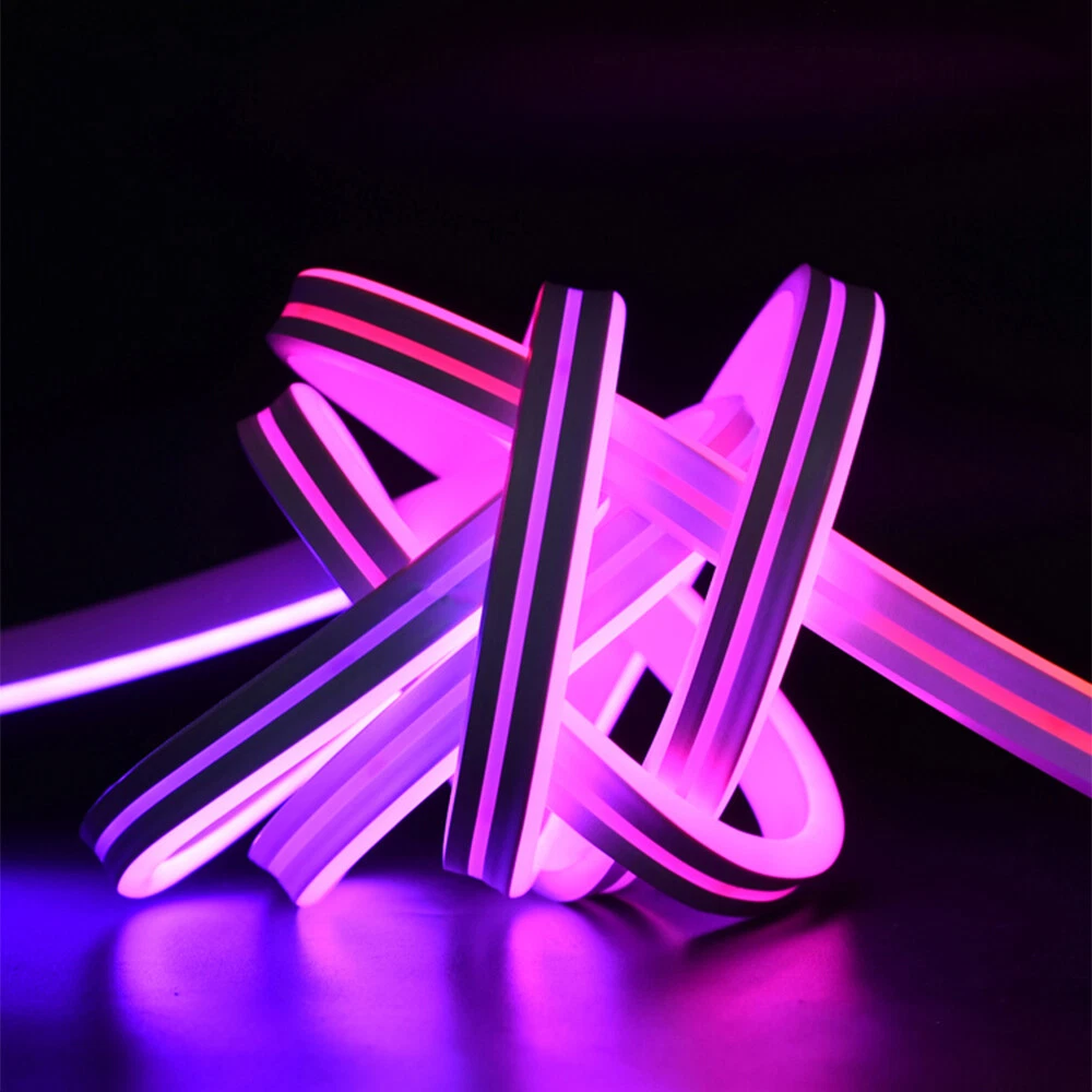 12V LED Neon Light Strip Waterproof Flexible Silicone Room Sign Floor Decor Tube