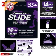 Arm  Hammer Slide Platinum 27.5 lbs - Ultimate Cat Litter for Odor Control