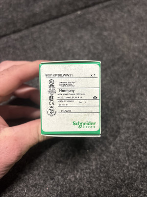 Schneider Electric Harmony LED Standard Pilot Light WHITE 9001KP38LWW31