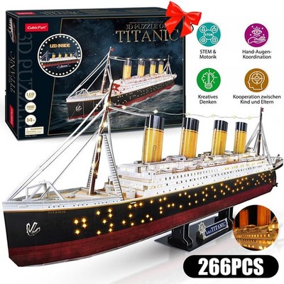 Titanic 3D-Puzzle Titanic Schiff historisch berühmt handgefertigt für Dekoration