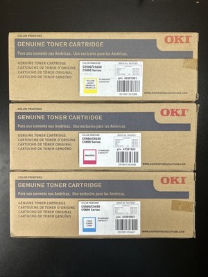 OKI 43381901 43381902 43381903 OEM Toner Yellow Cyan Magenta