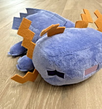 Mattel Minecraft Plush Stuffed Animal - BLUE AXOLOTL 8" body 12" length