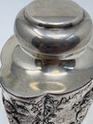 Antique E.G. Webster Silverplate Repoussé Tea Caddy / Canister – Victorian Scene — photo 5