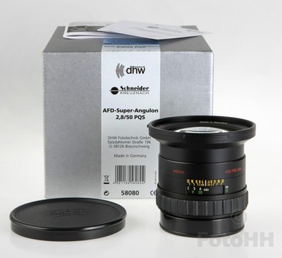 ROLLEI AFD-SUPER-ANGULON 2.8/50MM PQS BRAND NEW IN BOX / ROLLEI NUMBER : 58080
