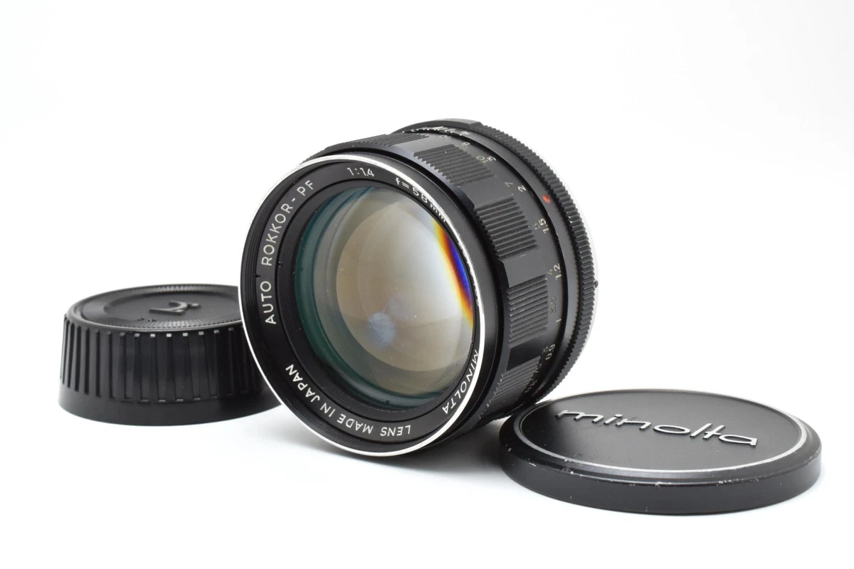 Minolta Rokkor PF 58mm Focal f/1.4 Camera Lenses for sale | eBay
