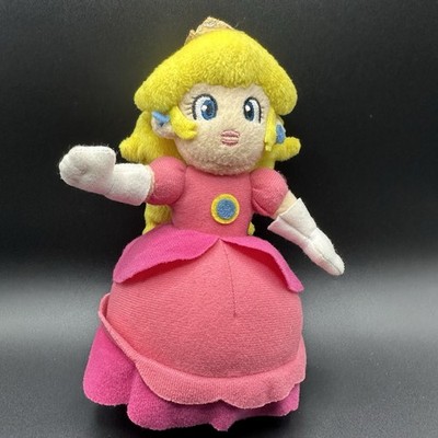 Super Mario Party 5 Princess Peach Plush 7'' 2003 Doll Sanei Hudson Soft