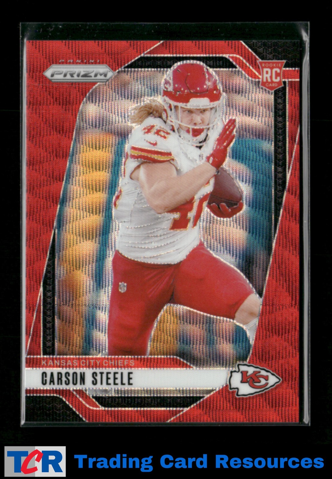 2024 Panini Prizm #377 Carson Steele Red Wave #/149