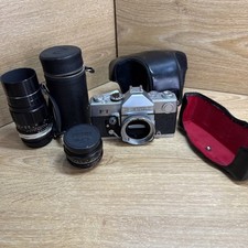 Vintage Petri FT Camera With Extra Lens And Case Untested