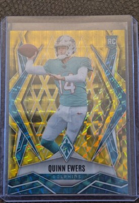 2025 Panini Phoenix - Rookies Quinn Ewers #159 Yellow Pyramids /185 (RC)
