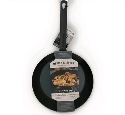 Merten & Storck Carbon Steel Collection 12   Seasoned FryPan Est. 1837 Germany