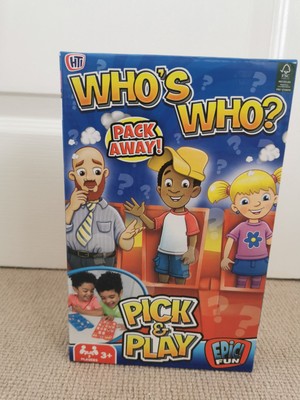Who's Who Pack Away Pick & Play Epic Fun HTI - Brandneu