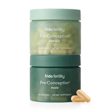Frida Fertility Male & Female Pre-Conception Supplement Kit – 60 Capsules Each 
