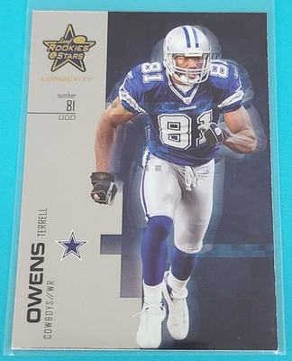 2007 Leaf Rookies & Stars Longevity #3 Terrell Owens Dallas Cowboys Card E7