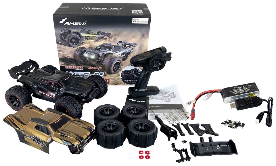 Amewi Hyper GO Brushless 1:14 RC Modellauto Elektro Truggy SIEHE TEXT/FOTO