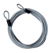 30FT 3mm Outdoor Travel Long Security Cable Lock,Braided Steel Coated Safety ...