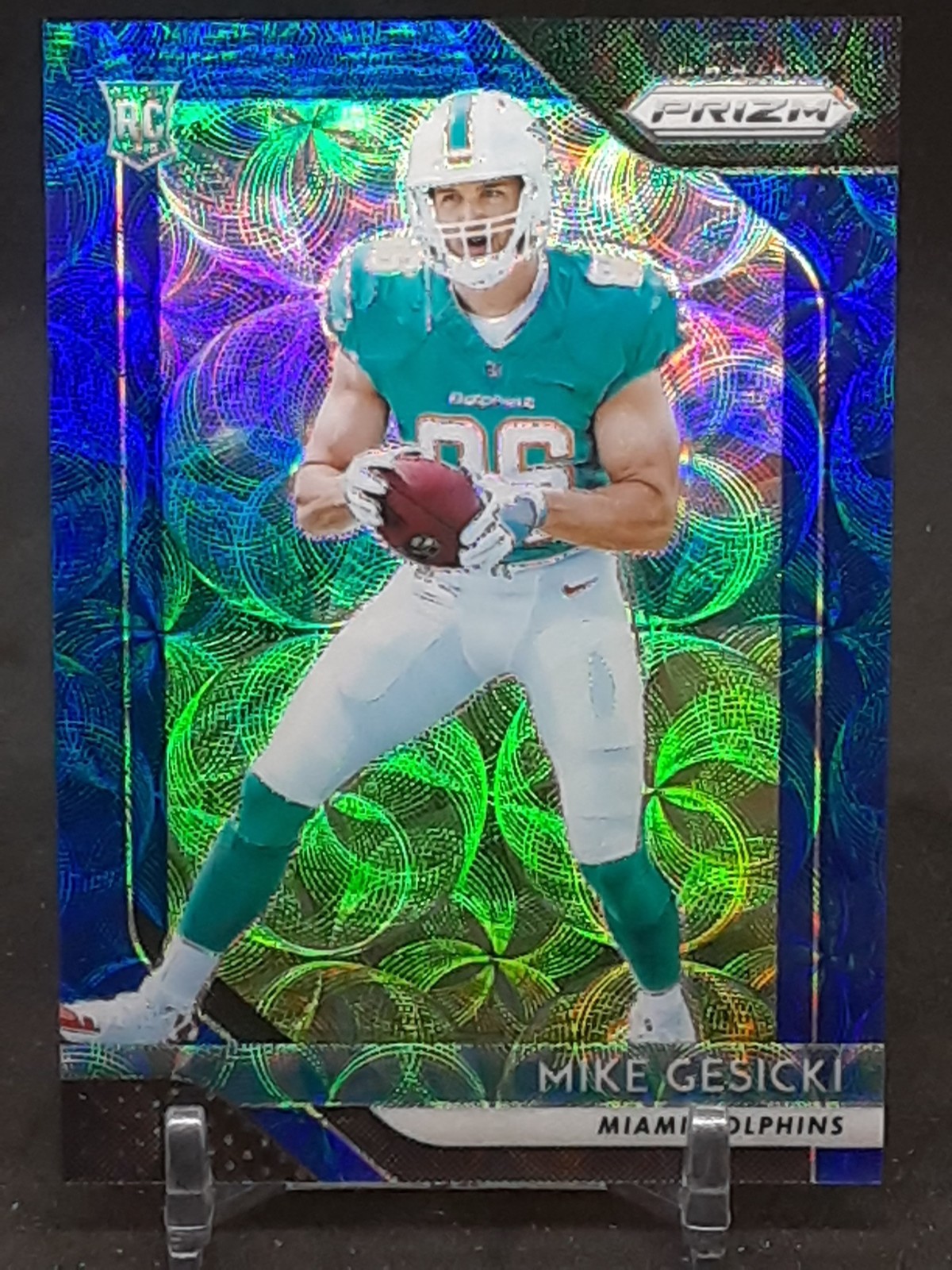 MIKE GESICKI 2018 PANINI PRIZM BLUE SCOPE 50/99 RC DOLPHINS QQ