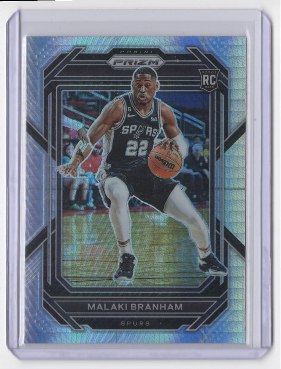 2022-23 Panini Prizm Hyper Malaki Branham Rookie San Antonio Spurs #230