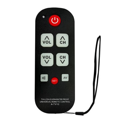 Replacement Waterproof TV Remote Control A-TV10 Quick Access Button Lightweight