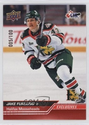 2023-24 Upper Deck CHL Exclusives 5/100 Jake Furlong #103 0kr0