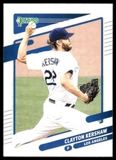 Clayton Kershaw 2021 Donruss #105 Los Angeles Dodgers FREE SHIPPING AutographDen
