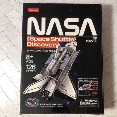 NASA Space Shuttle Discovery 3D Puzzle Cubic Fun CubicFun 126 Pieces Age 8+