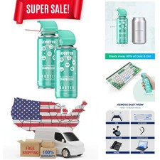 Portable 2PCS Compressed Air Duster - Perfect for Keyboard Electronics Care