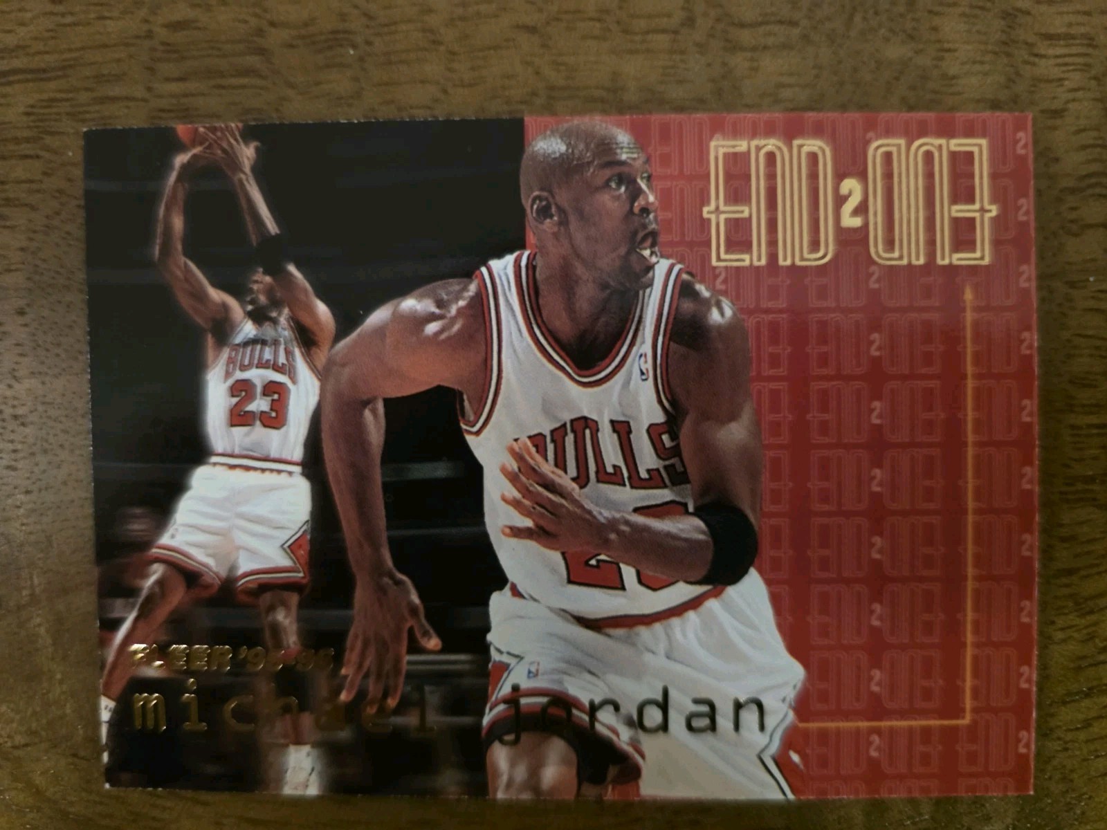 1995-96 Fleer - End 2 End Michael Jordan #9