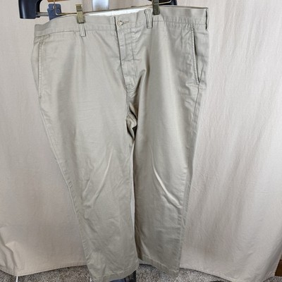 Polo Ralph Lauren Classic Fit Cotton Men's Khaki 40x30 Flat Front Straight Leg