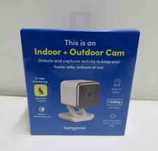 Kangaroo Indoor + Outdoor Cam Wired Security Camera NEW SEALED