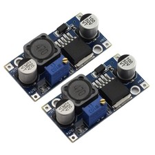 2PCS DC DC Buck Converter Power Module 3A Adjustable Step Down Black Set