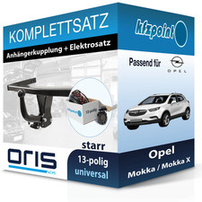 Für Opel Mokka / Mokka X 12-19 ORIS Anhängerkupplung starr + 13polig E-Satz AHK