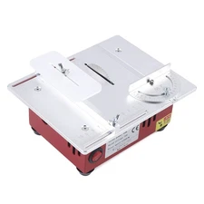 Mini Table Saw Set DIY Woodworking Cutter 96W Electric Bench Saw Cutting Mach...