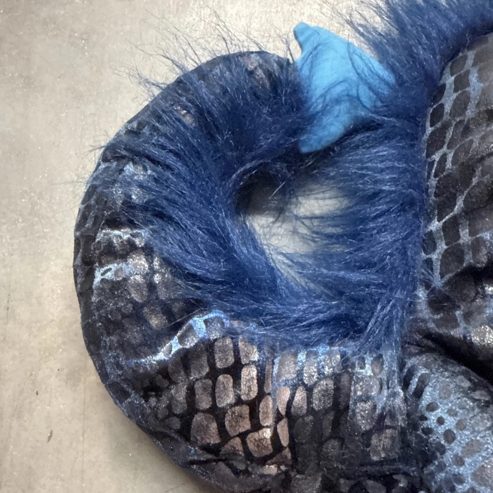 Folkmanis Serpiente Marina Marioneta de Mano Azul 24” Cuerpo Completo Peluche Juguete Story Time Foto 4 de 4
