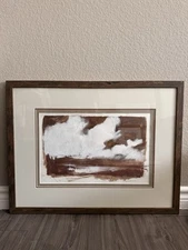 Original Abstract Landscape by Cataldo ’00 – Framed Gallery Art 26.5x20.5 (E3)