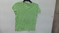 Hue Key Lime Green Short Sleeve V Neck Pajama Shirt Size Small PJ53100