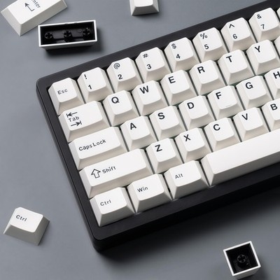 dagaladoo Double Shot PBT Keycaps Set Retro Cherry Profile