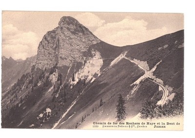 Charnaux Freres Geneva Switzerland Rochers Naye Jaman Railway Mountain 1911 U...